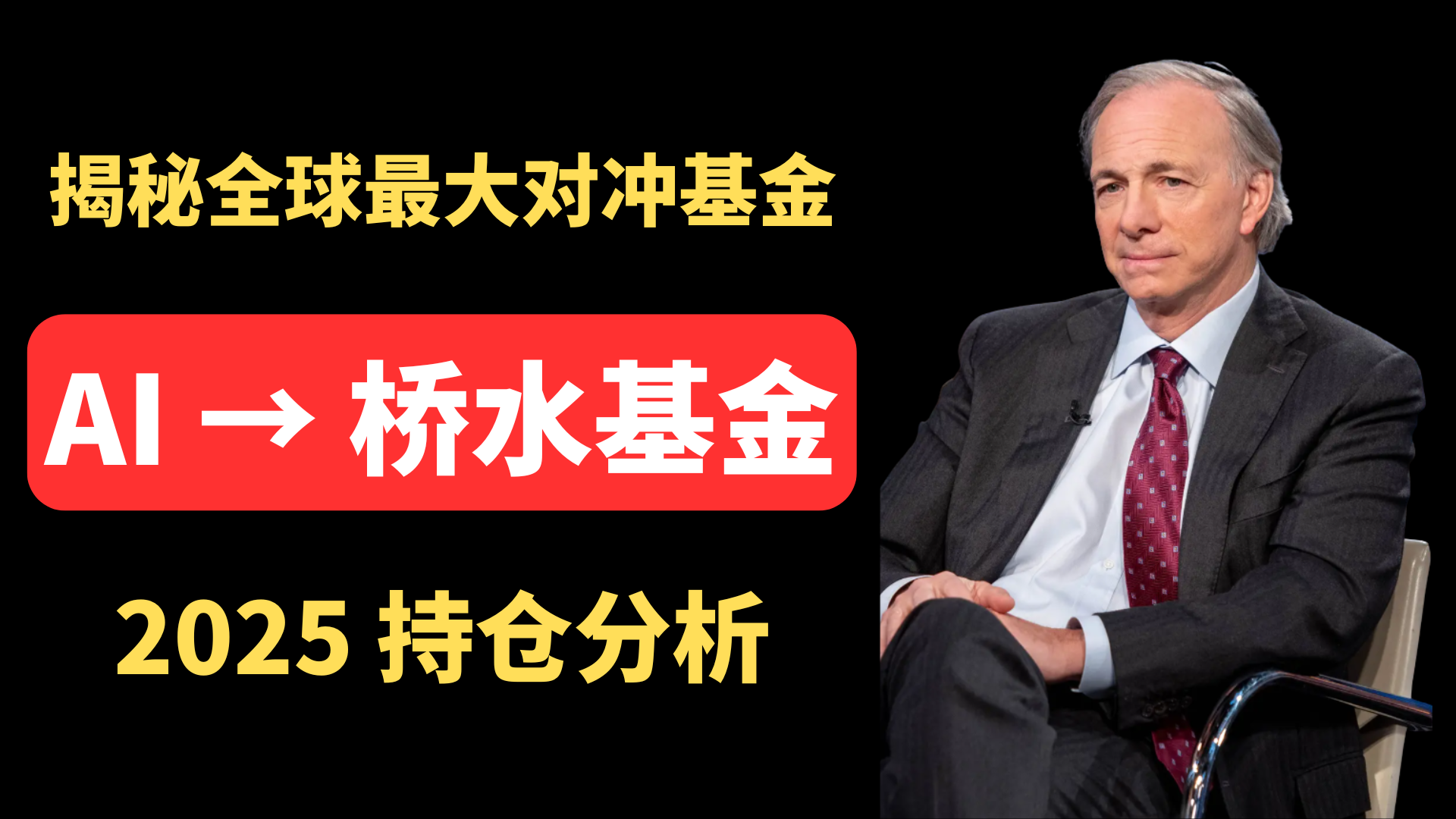 全球最大对冲基金揭秘：AI视角下的桥水基金投资策略，及2025持仓分析